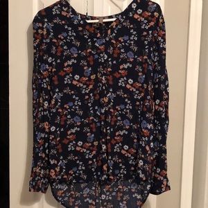 Long sleeve floral shirt
